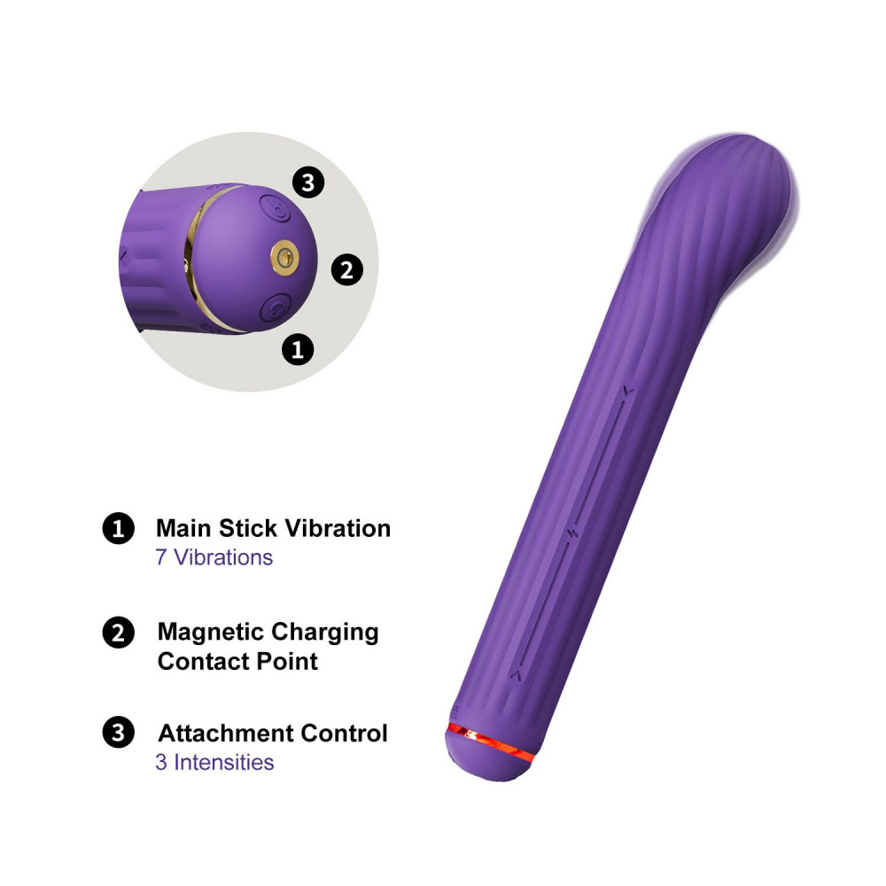 Стимулятор точки G - Вибратор Otouch Magic Stick S1 Plus - Purple 6