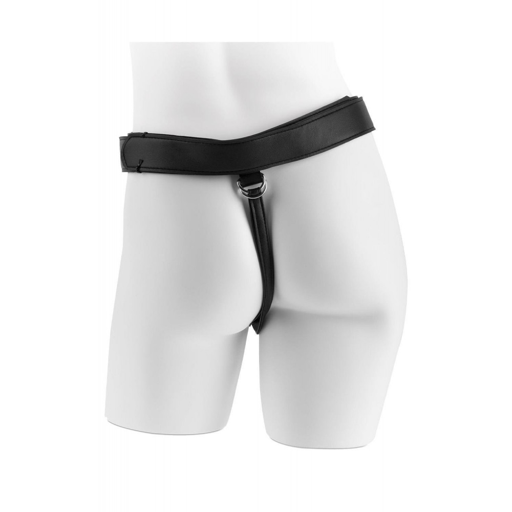 Різне - Страпон реалістичний Pipedream King Cock Strap-On з кільцевим кріпленням, на трусиках, бежевий 6