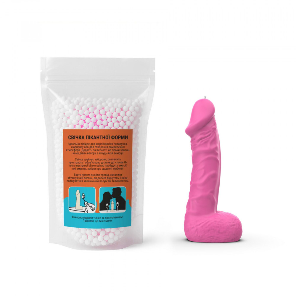 Секс приколы - Свеча в виде члена Чистий Кайф LARGE Pink 3