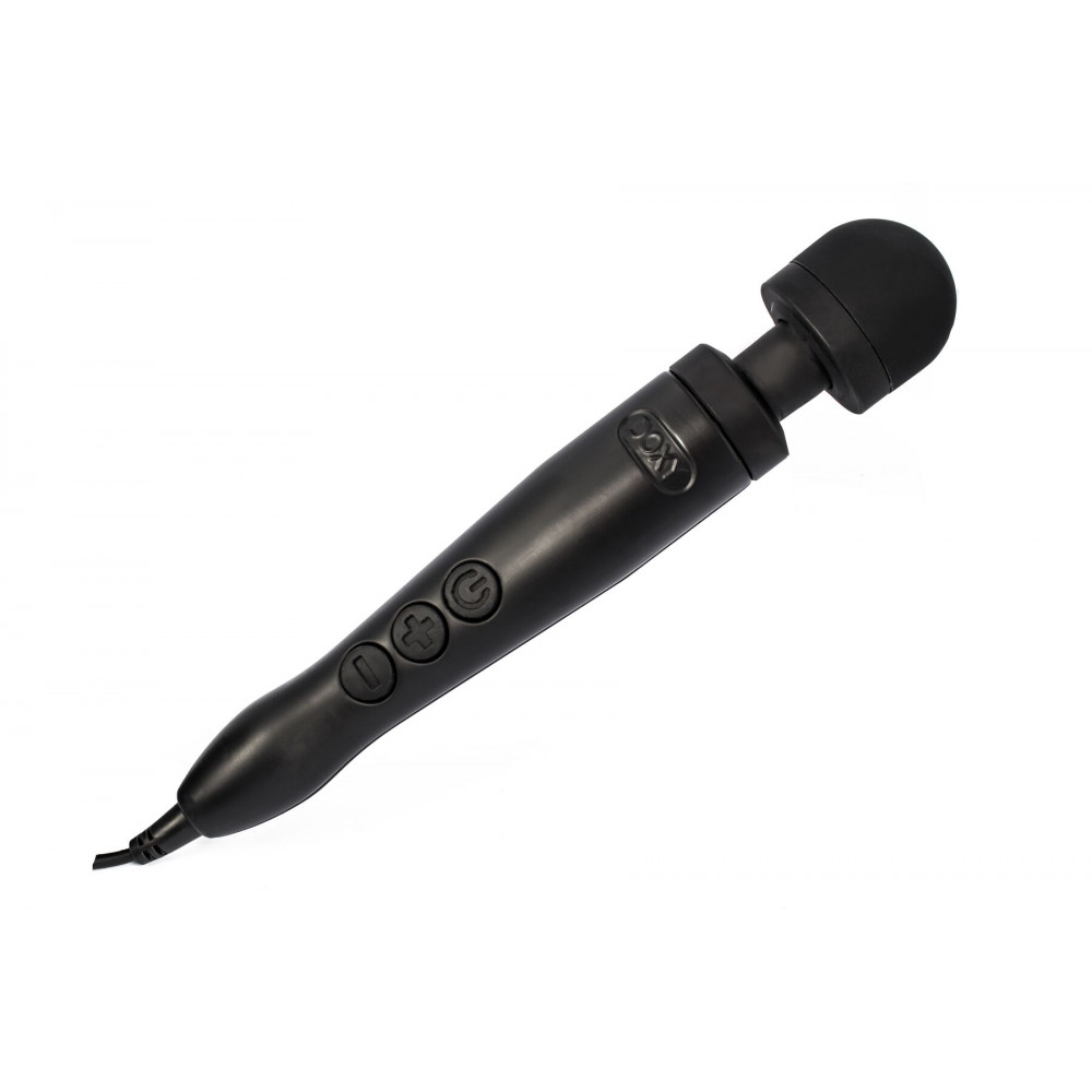 Для LGBTQ+ - Вібромасажер DOXY Die Cast 3 Matt Black, дуже потужний, живлення 220В, металевий корпус