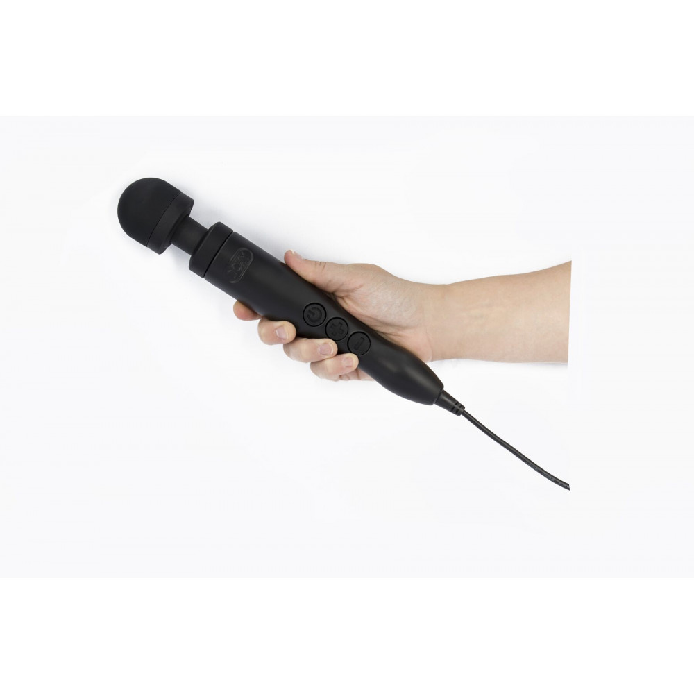 Для LGBTQ+ - Вібромасажер DOXY Die Cast 3 Matt Black, дуже потужний, живлення 220В, металевий корпус 4