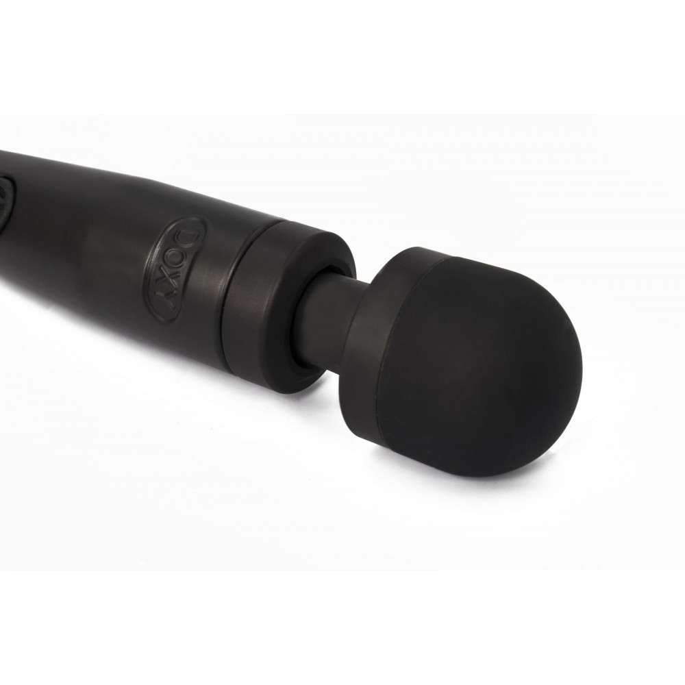 Для LGBTQ+ - Вібромасажер DOXY Die Cast 3 Matt Black, дуже потужний, живлення 220В, металевий корпус 3