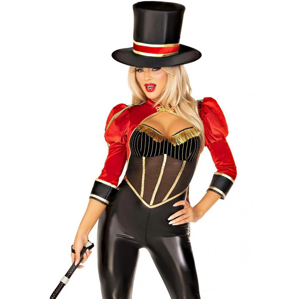 Ролевые костюмы - Костюм циркачки Leg Avenue Circus Ringmaster Diva Catsuit S