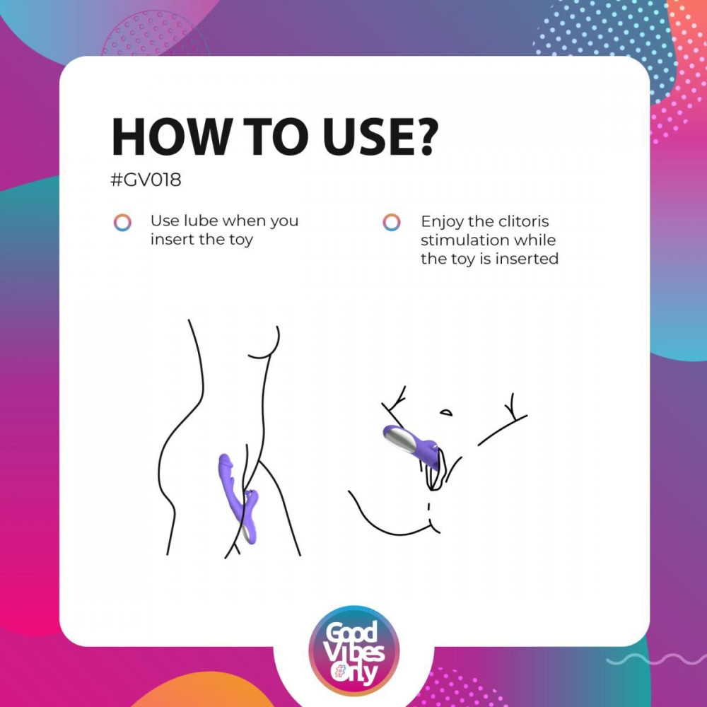 Вибратор-кролик - Вибратор-кролик Good Vibes Only - Tess Rabbit Vibrator with G-Spot Stimulator 9