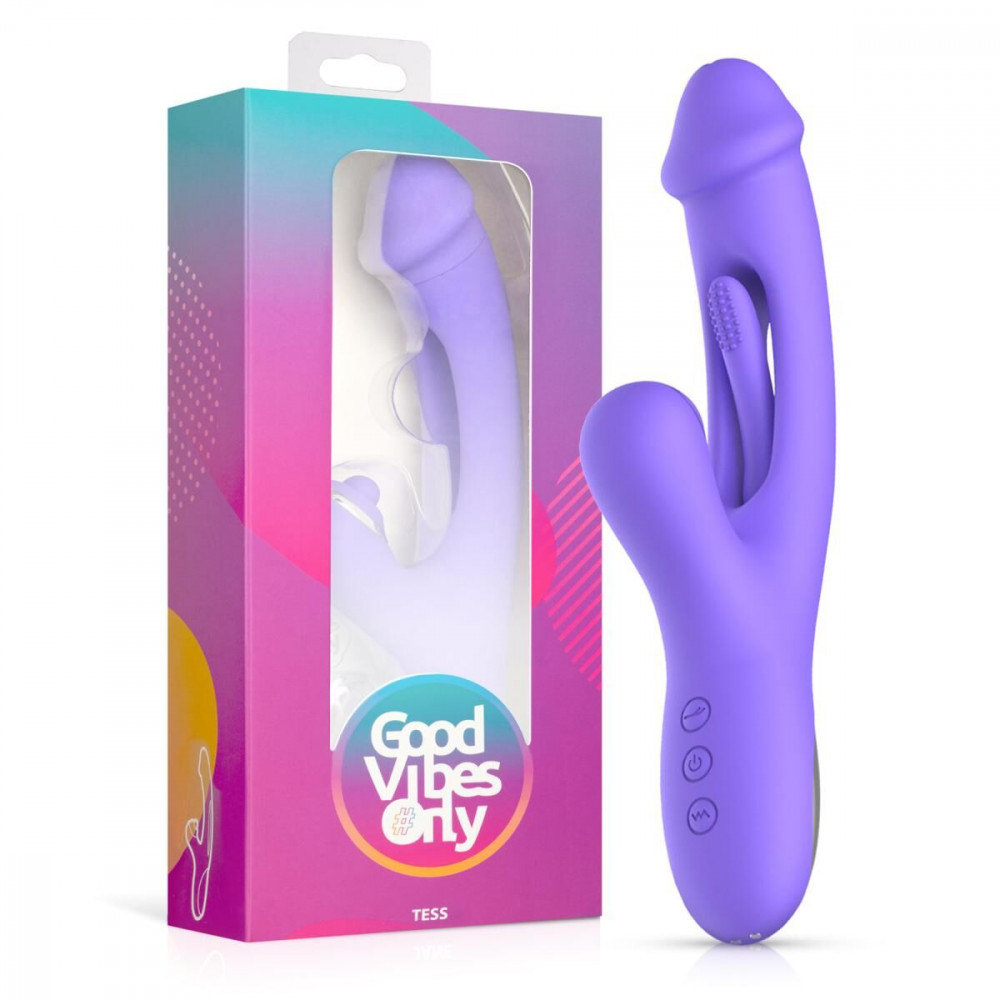 Вибратор-кролик - Вибратор-кролик Good Vibes Only - Tess Rabbit Vibrator with G-Spot Stimulator 7
