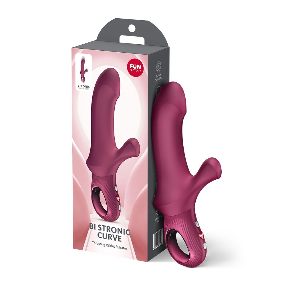 Классический вибратор - Пульсатор Fun Factory Bi Stronic Curve Wine Red 8