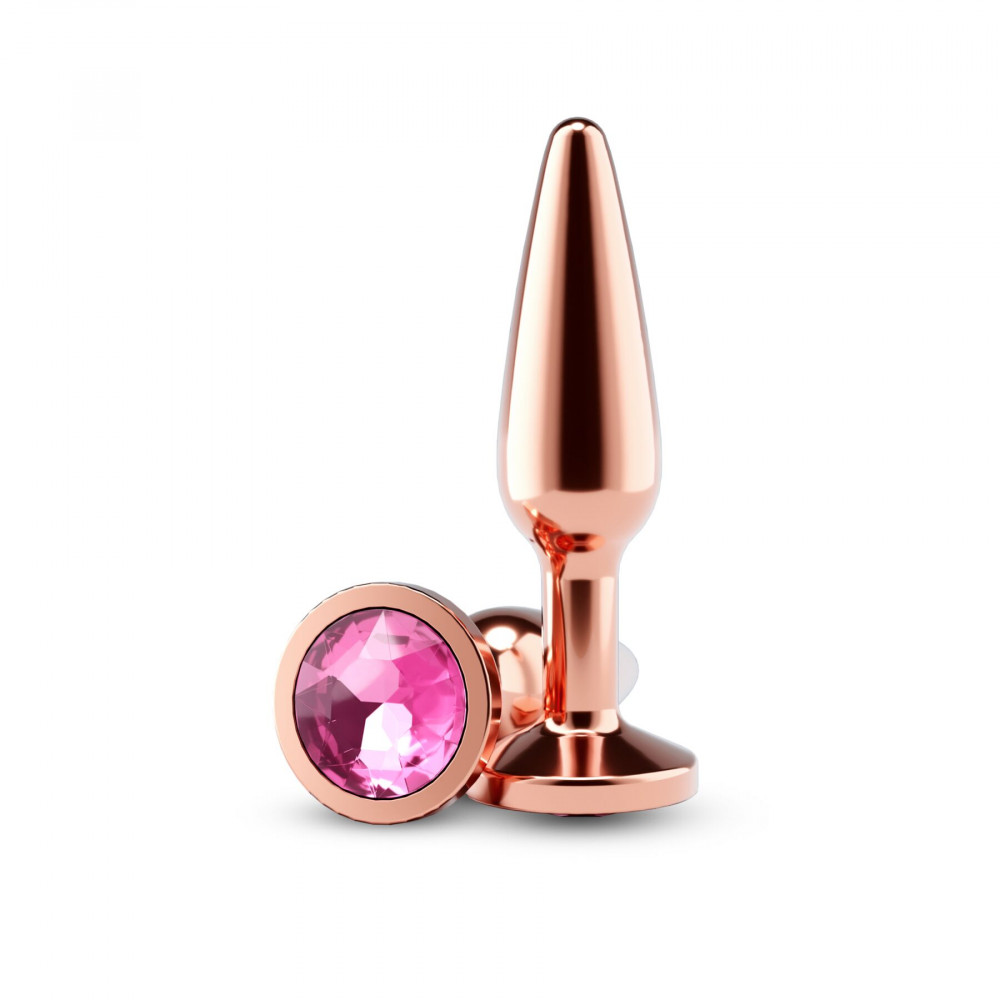 Анальные игрушки без вибрации - Анальная пробка NS Novelties Rear Assets - Tapered - Medium - Rose Gold - Pink