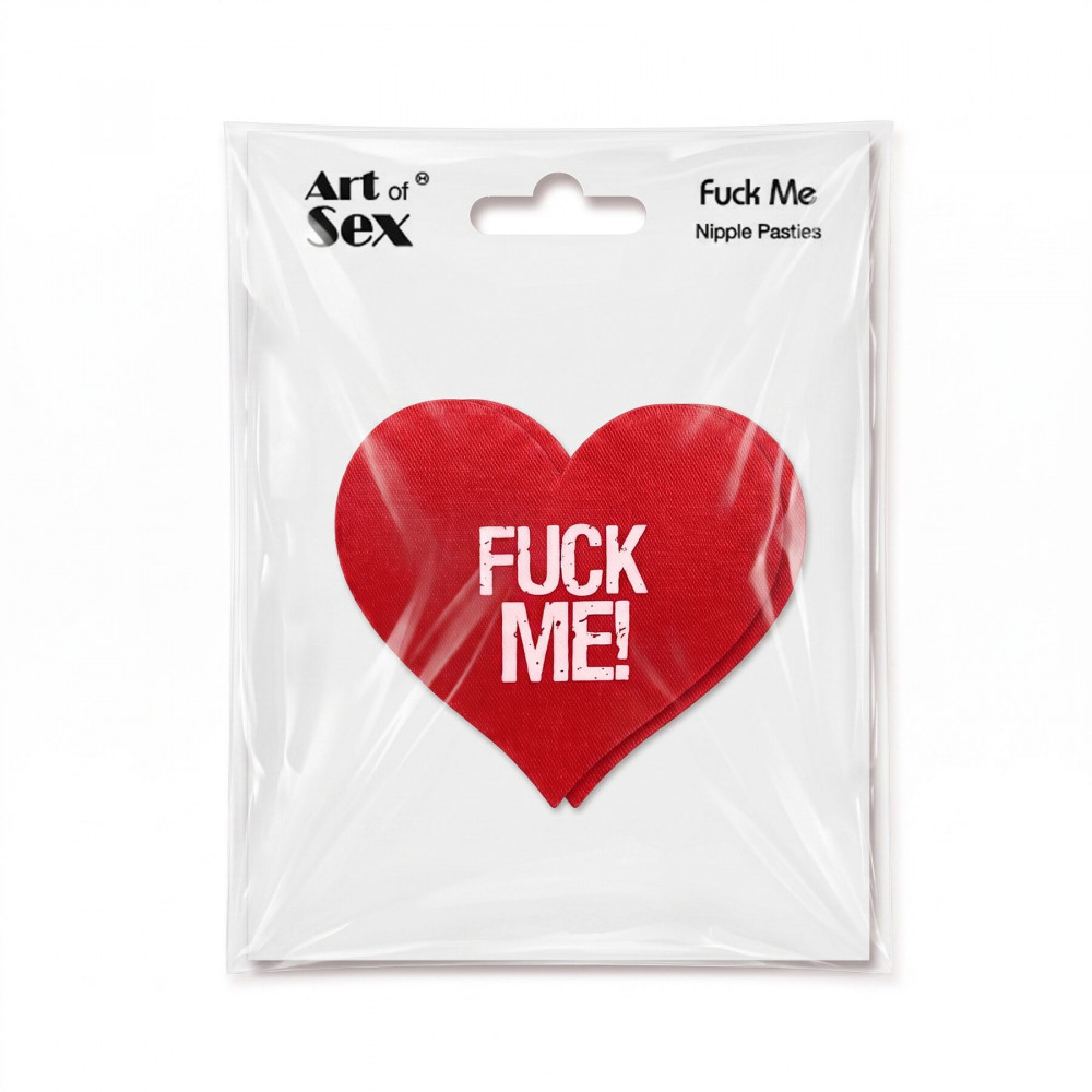  - Пестис-сердечка Art of Sex - Fuck me, червоний 2