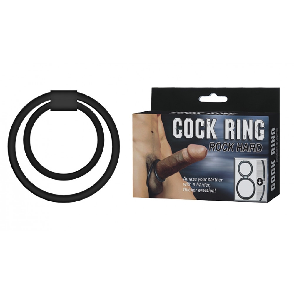 - Силиконовое кольцо для полового члена BAILE - COCK RING ROCK HARD, BI-026014