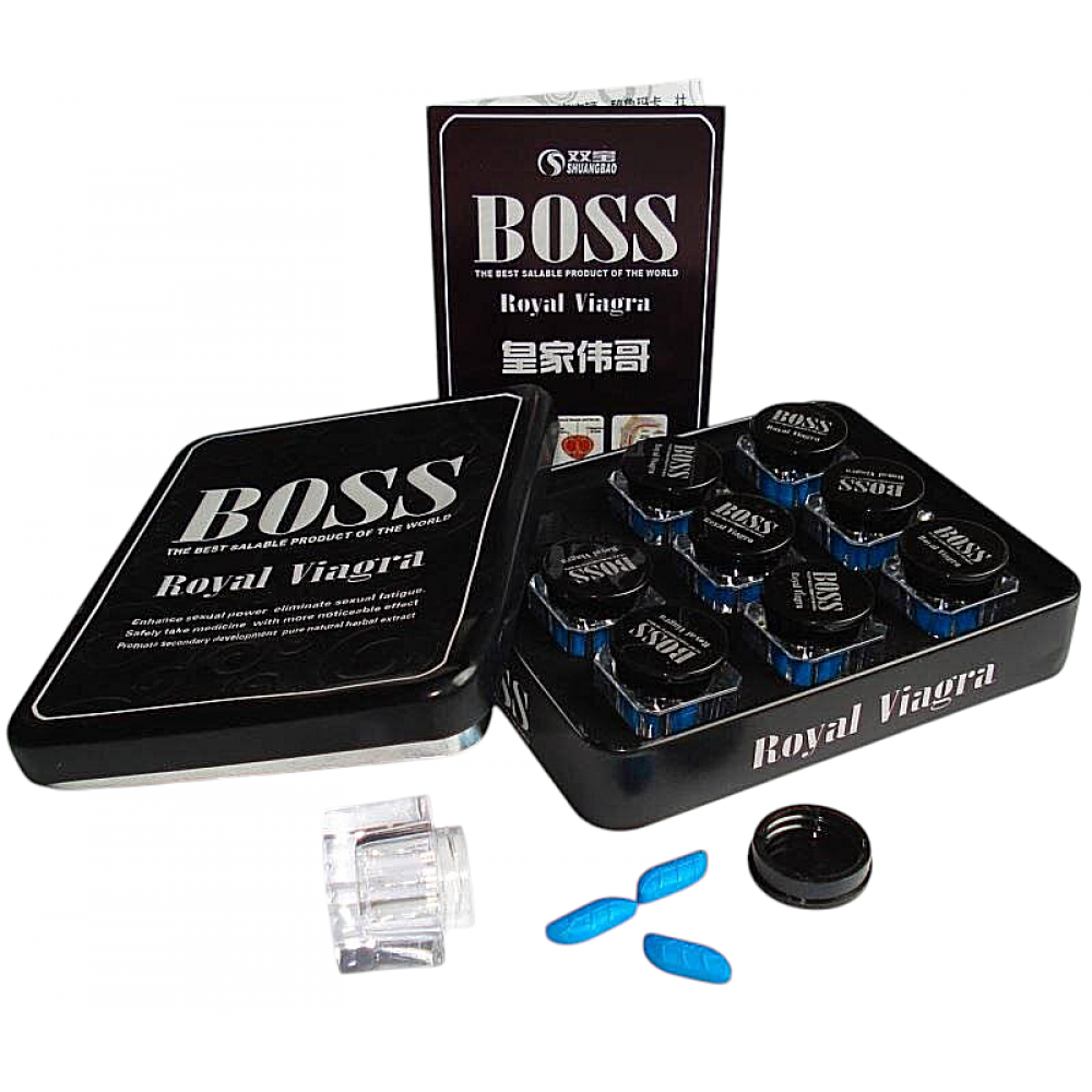 Возбуждающие препараты - Таблетки для потенции Boss Royal Viagra (цена за баночку, 3 капсулы)