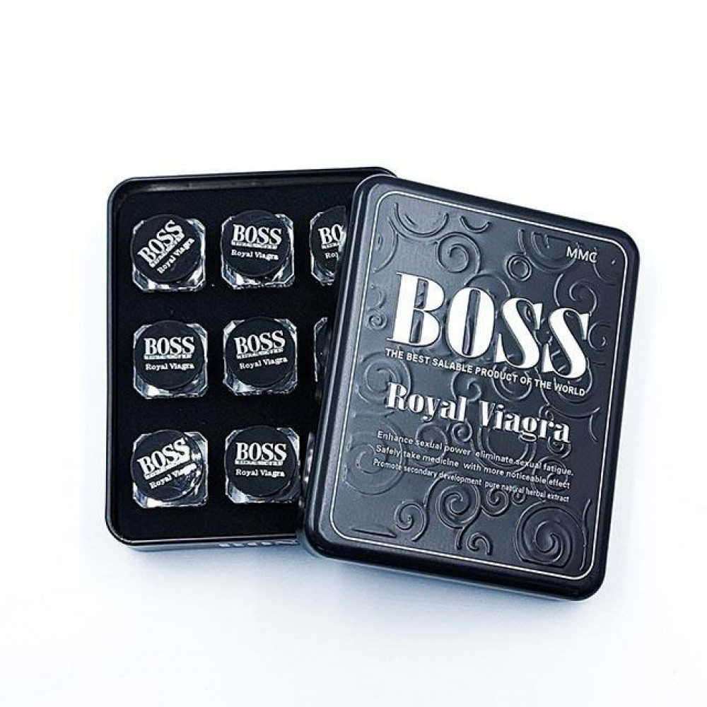 Возбуждающие препараты - Таблетки для потенции Boss Royal Viagra (цена за баночку, 3 капсулы) 5