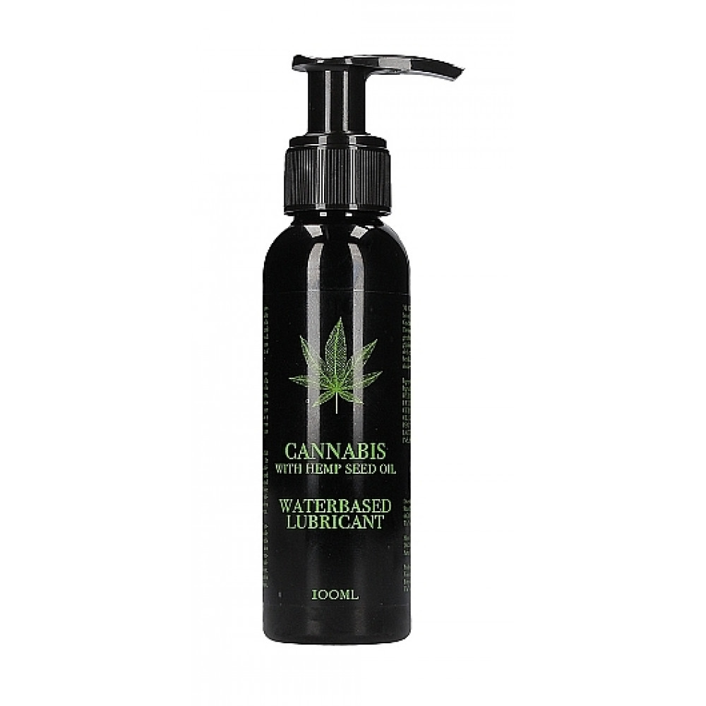 Лубриканты - Вагинальный лубрикант Cannabis With Hemp Seed Oil - Waterbased Lubricant, 100 ml