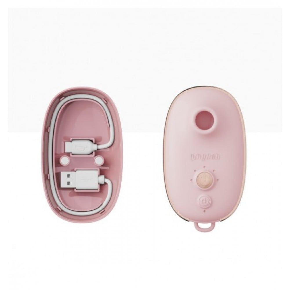 Різне - Вакуумний стимулятор клітора Qingnan No.0, силіконовий, рожевий 3