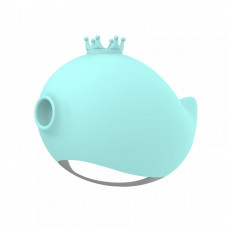 Вакуумний стимулятор клітора у вигляді рибки BOSS SERIES RACHEL з вібрацією, блакитний