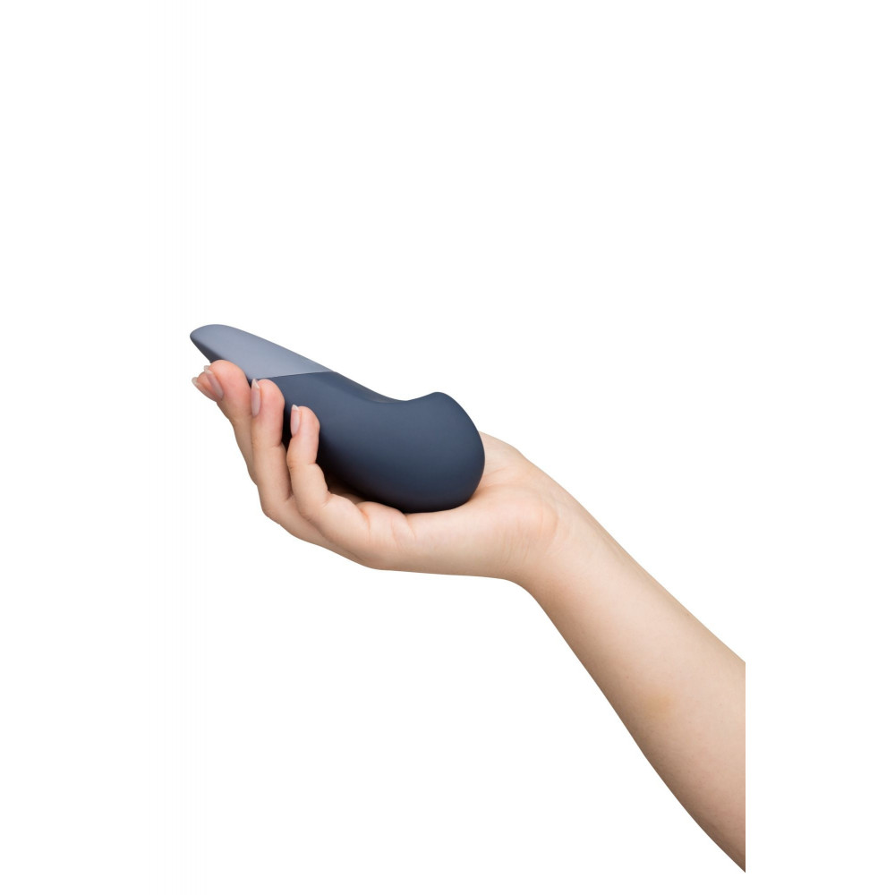 Разное - Вибратор для стимуляции клитора бесшумный Womanizer Vibe, темно-синий 2