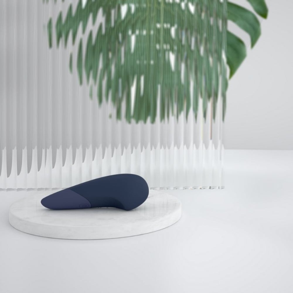 Разное - Вибратор для стимуляции клитора бесшумный Womanizer Vibe, темно-синий 10