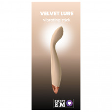 Вібратор для стимуляції точки G та клітора Sweet Em Velvet Lure, ніжно жовтий