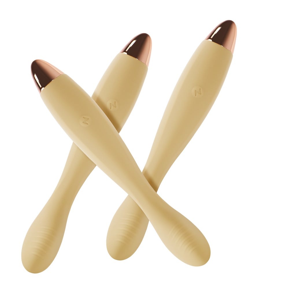 Різне - Вібратор для стимуляції точки G та клітора Sweet Em Velvet Lure, ніжно жовтий 6