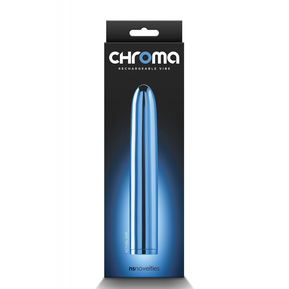 - Вибратор классический NS Novelties Chroma голубой