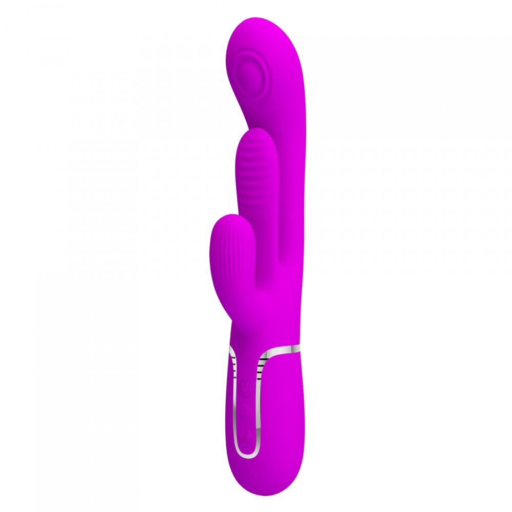 Різне - Вібратор із стимулятором клітора PRETTY LOVE - Shonia Purple 3 in 1, BW-500041 2