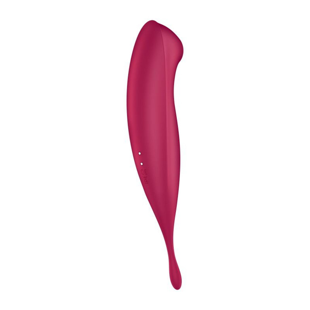 Разное - Вибратор с волновой стимуляцией Satisfyer Twirling Pro+ с приложением, красный 3