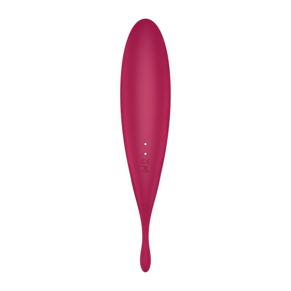Разное - Вибратор с волновой стимуляцией Satisfyer Twirling Pro+ с приложением, красный 4