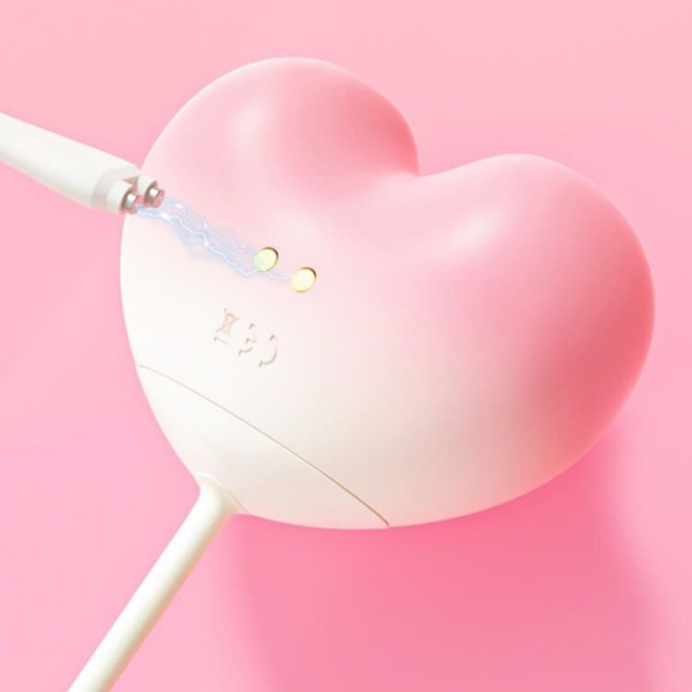  - Віброяйце з вакуумним стимулятором Zemalia Tao Tao Teng та язичком, 3 в 1, + APP, градієнтний рожевий 7