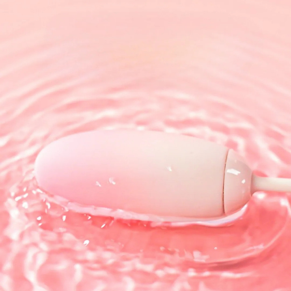  - Віброяйце з вакуумним стимулятором Zemalia Tao Tao Teng та язичком, 3 в 1, + APP, градієнтний рожевий 5