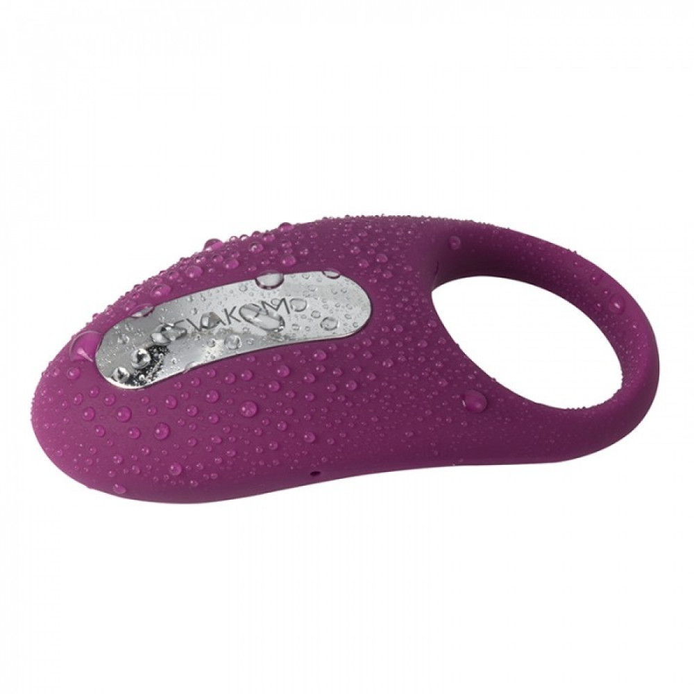 Эрекционные кольца с вибрацией - Эрекционное виброкольцо Winni цвет: фиолетовый SVAKOM (США) 3