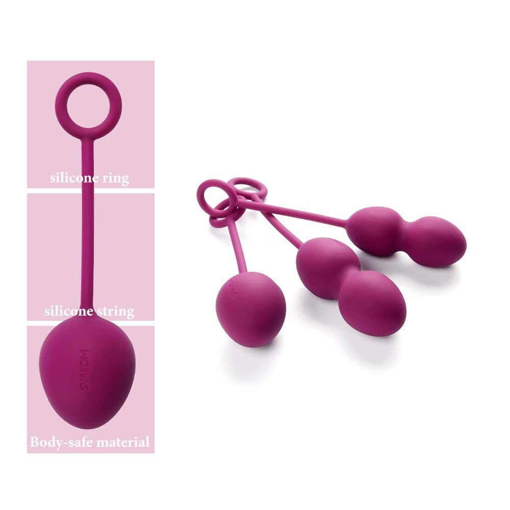 Вагинальные шарики - Вагинальные шарики Nova Ball Вес: 49, 75, 95 гр Цвет: фиолетовый SVAKOM (США) 3