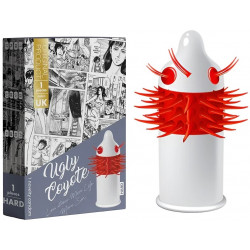 Насадка-презерватив одноразова з еластичними вусиками та кульками EGZO Ugly Coyote