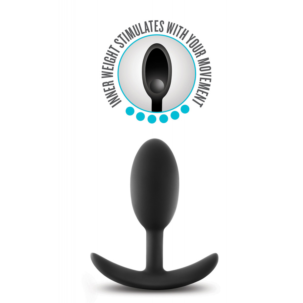 Анальные игрушки без вибрации - Анальная пробка Blush ANAL ADVENTURES VIBRA SLIM PLUG MEDIUM 2