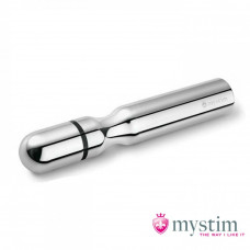 Анально-Вагинальный Електростимулятор Mystim-Double Dann, серебряный, 15.5 х 2.5 см