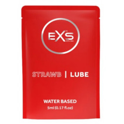 Ароматизированный универсальный гель-лубрикант EXS Strawberry Lube, 5 ml