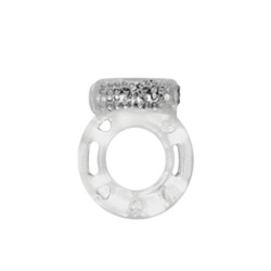 Кільце ерекційне Medica-Group Vibration Ring з вібрацією, прозорий