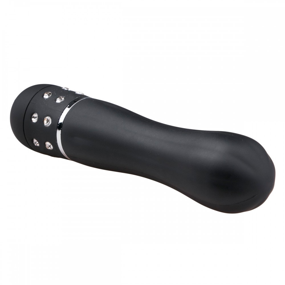 Секс игрушки - Вибратор Love Diamond Vibrator черный, украшенный стразами, 11.4 см. 2