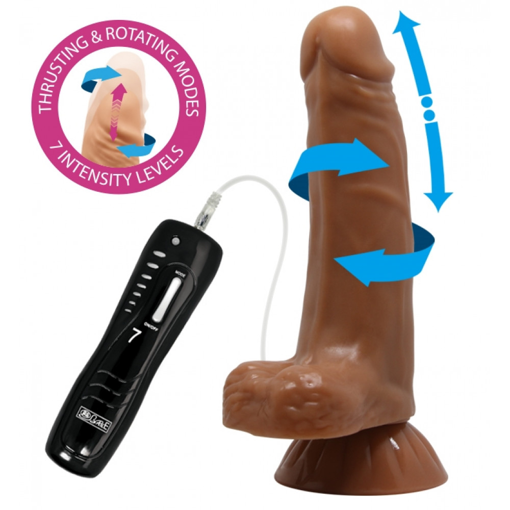 Різне - Фалоімітатор на присосці з ротацією та зворотно-поступальним рухом BAILE - Easton, BW-008101E 1