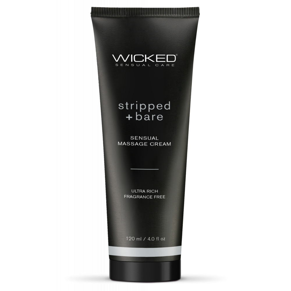 Лубриканты - Массажный крем Wicked Sensual Care Stripped & Bare без запаха 120 ML