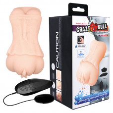 Мастурбатор с вибрацией и технологией выработки лубриканта CRAZY BULL, BM-009199ZK