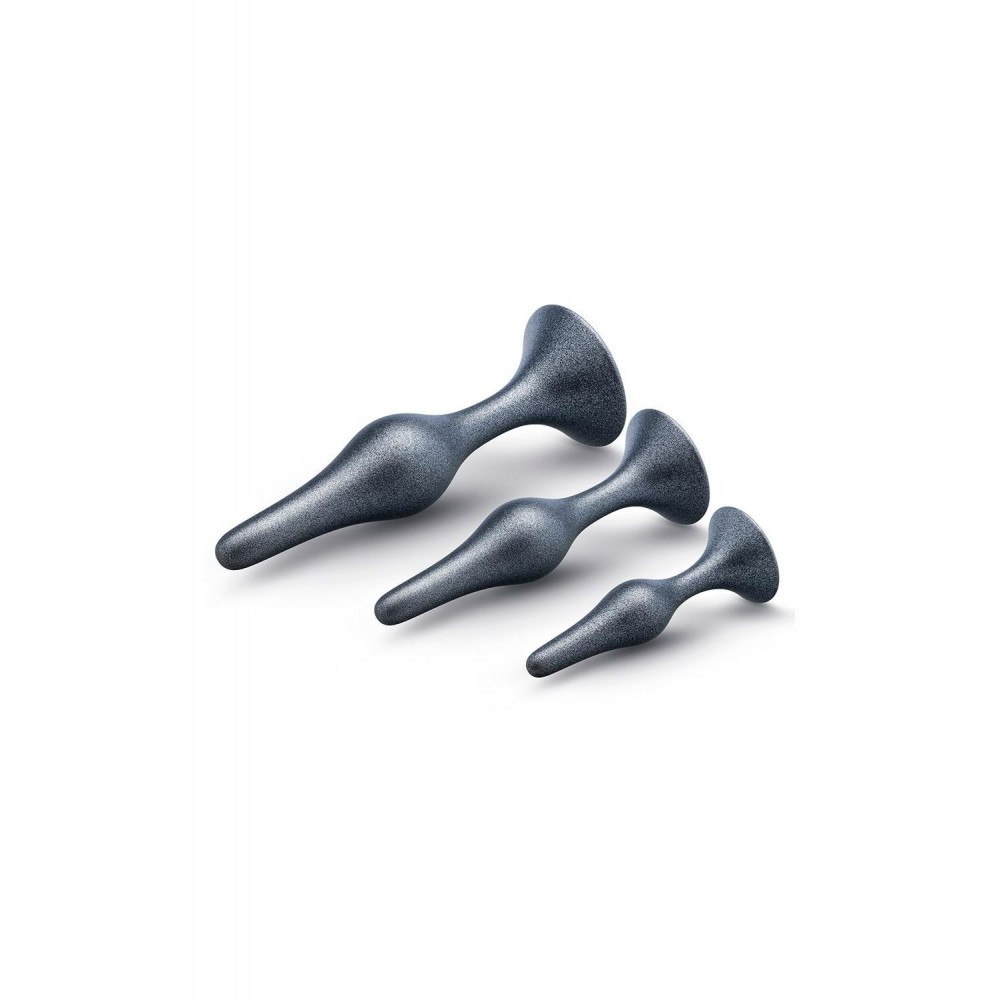 Разное - Набор анальных пробок серебряный ,ANAL ADVENTURES MATRIX GENESIS PLUG KIT 2