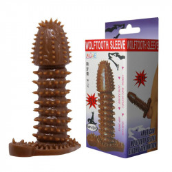 Насадка-презерватив BI-016005-0902S ( коричнева )