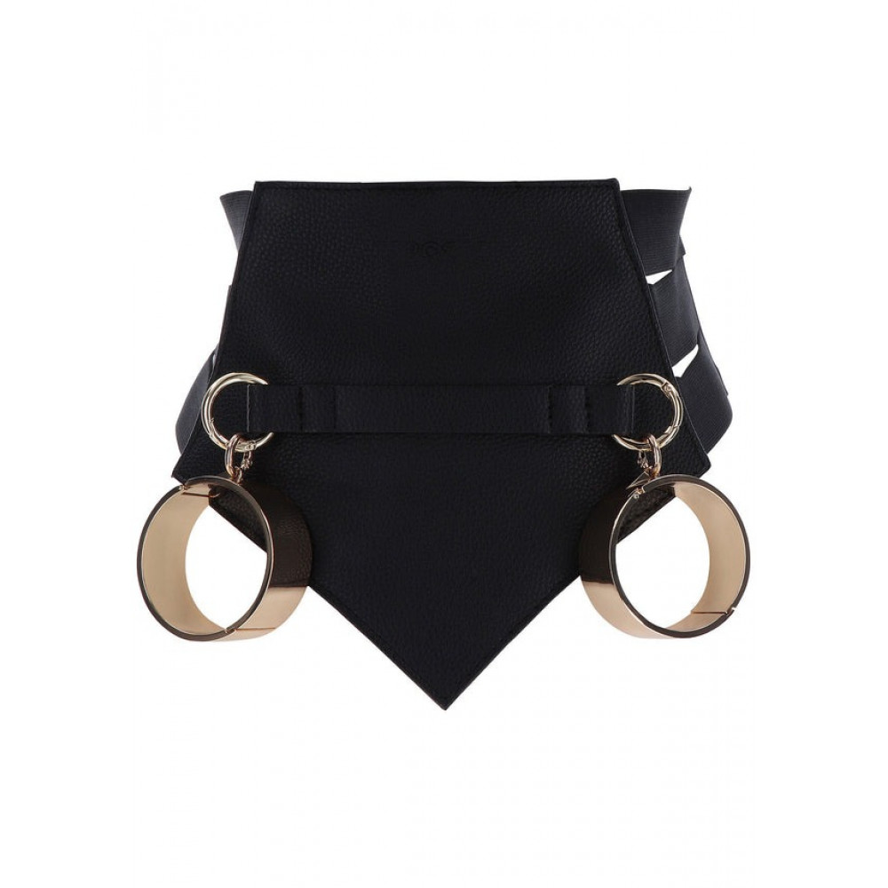Різне - Пояс БДСМ із фурнітурою для кріплення наручників TABOOM Dona чорний, L 5