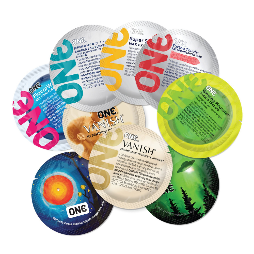 Презервативи - Презервативи ONE Mixed Pleasure, 3 шт 1