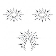 Пэстис из кристаллов Petits Joujoux Gloria set of 3 - Silver, украшение на грудь и вульву