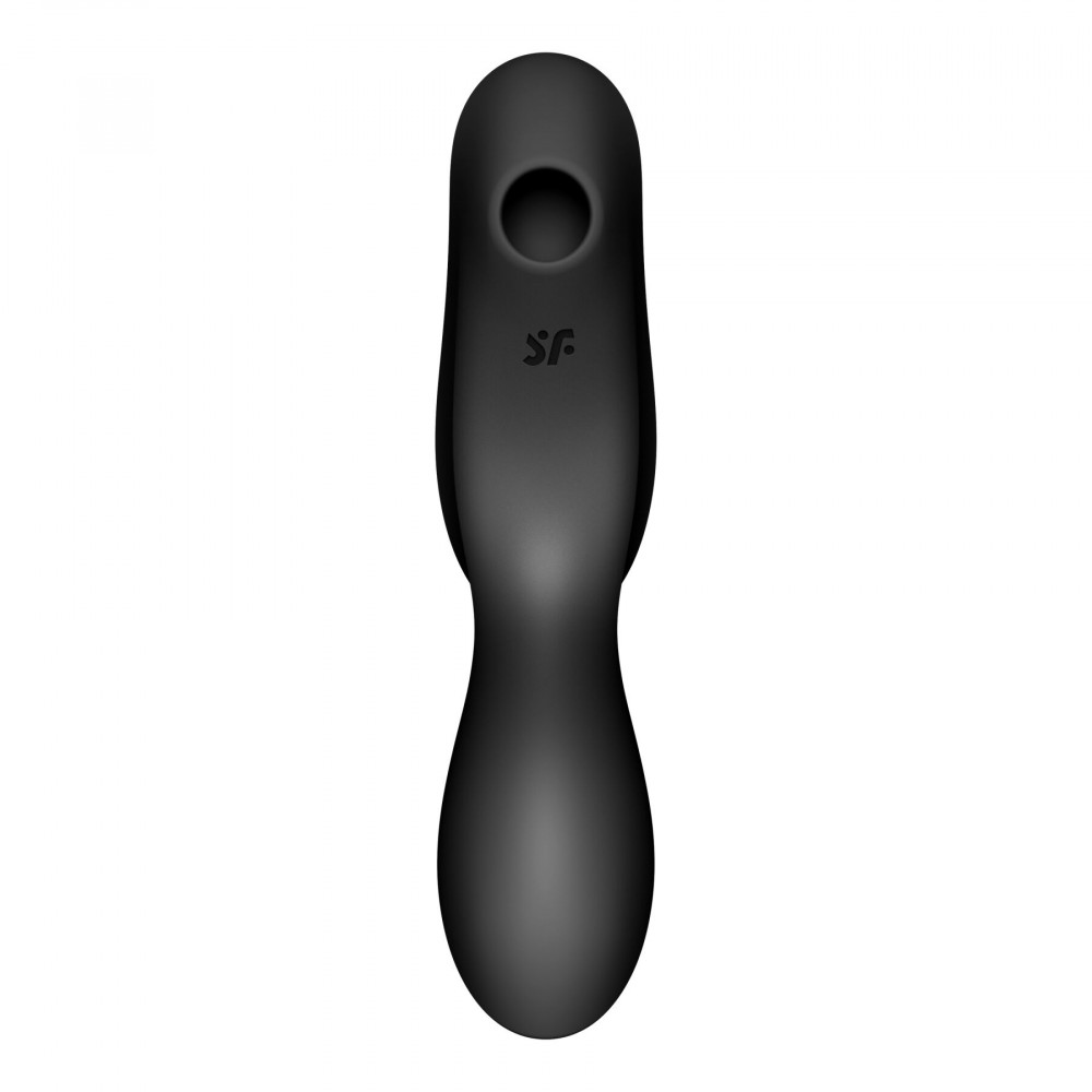 Вакуумный вибратор - Вакуумный стимулятор с вибрацией Satisfyer Curvy Trinity 2 Black 3