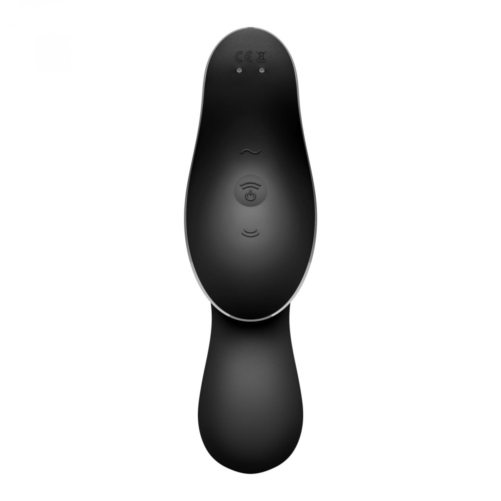 Вакуумный вибратор - Вакуумный стимулятор с вибрацией Satisfyer Curvy Trinity 2 Black 2