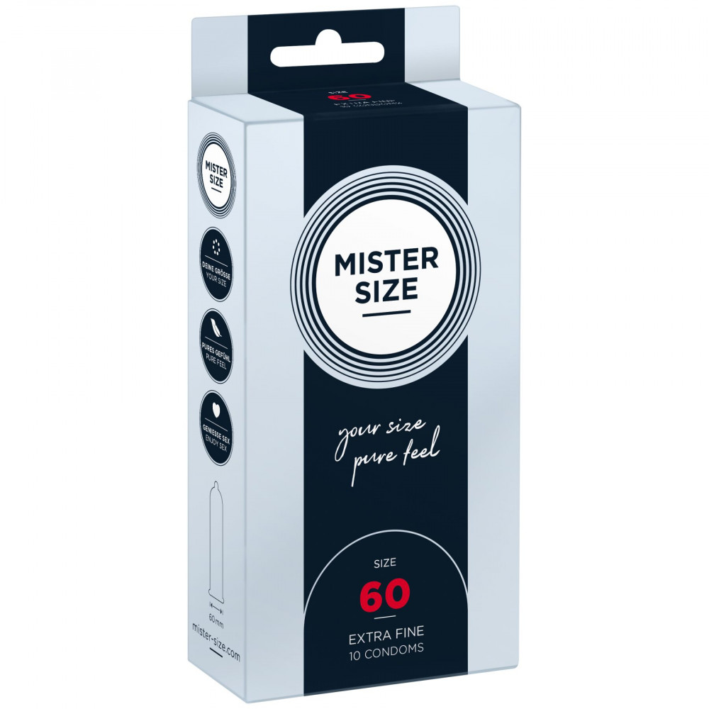 Презервативы - Презервативы Mister Size - pure feel - 60 (10 condoms), толщина 0,05 мм