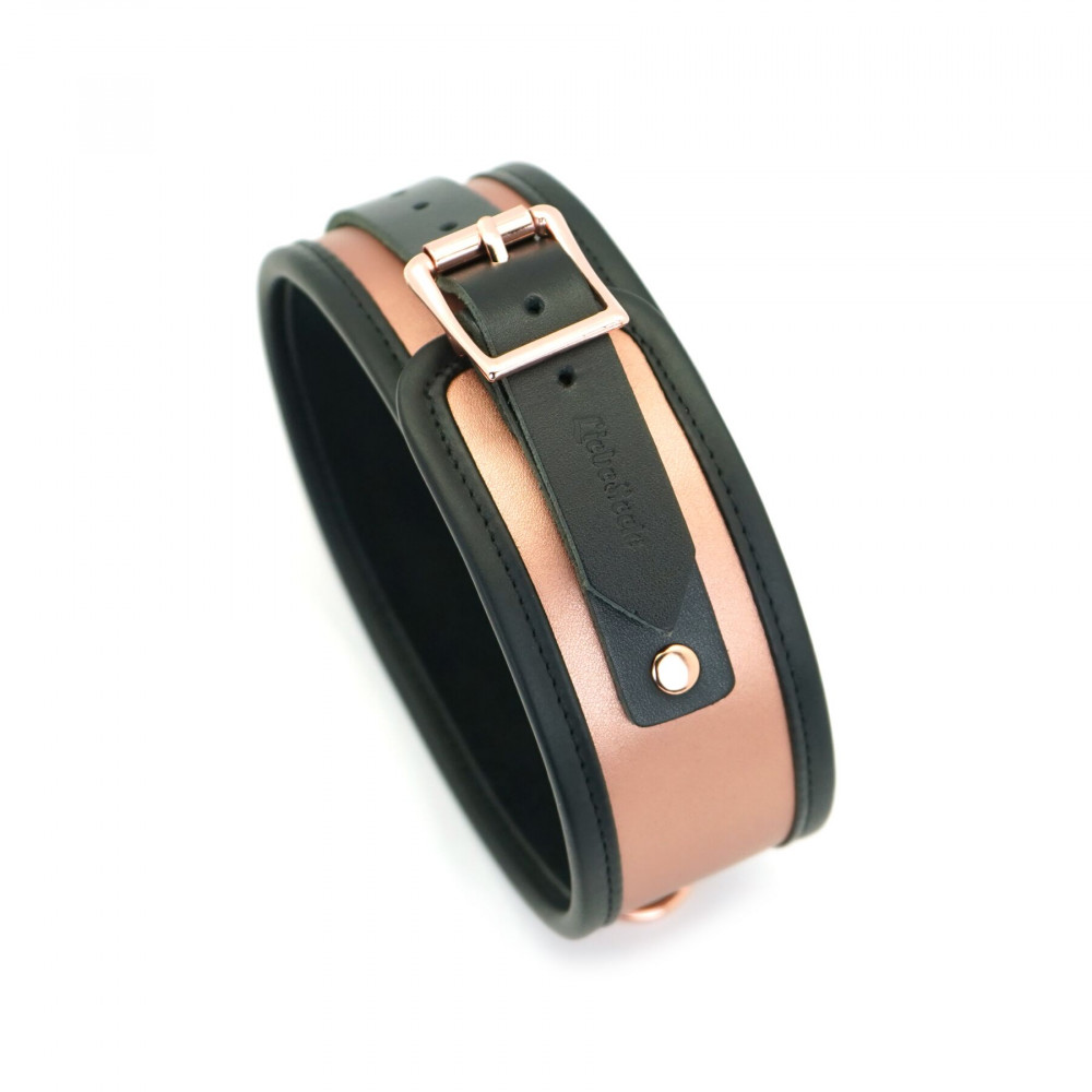 Ошейники, поводки - Ошейник с поводком Liebe Seele Rose Gold Memory Collar with Leash 8