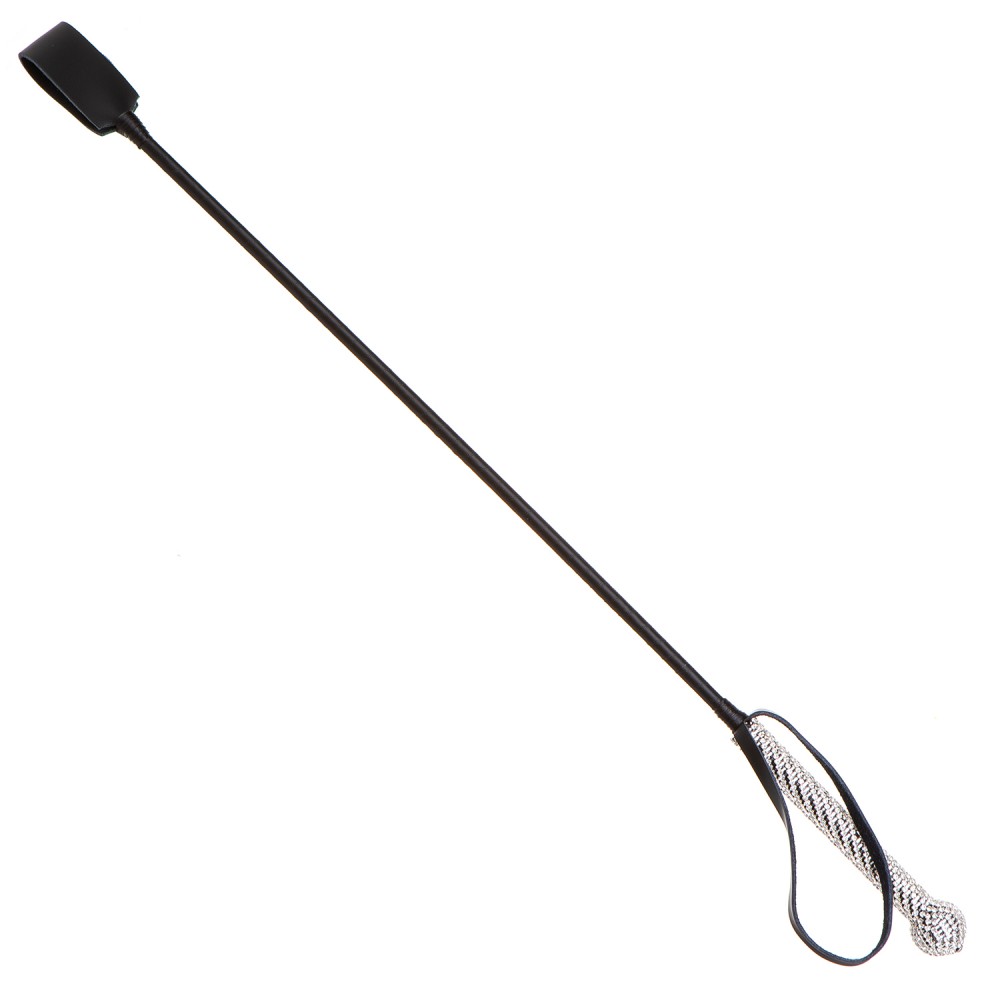 Плетки, стеки, флогери, тиклери - Стек DS Fetish Crop bling glass diamond 1