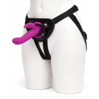 Страпон -кролик с вибрацией и трусиками Happy Rabbit Rechargeable Vibrating Strap-On Harness Set